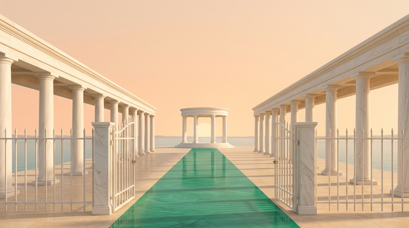 The Welcoming Colonnade & Emerald Carpet — How to Create a Winning Welcome Email Sequence
